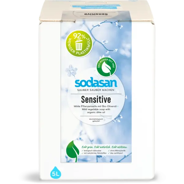 SODASAN Flüssigseife Sensitiv 5 Liter | Naturhaus GmbH