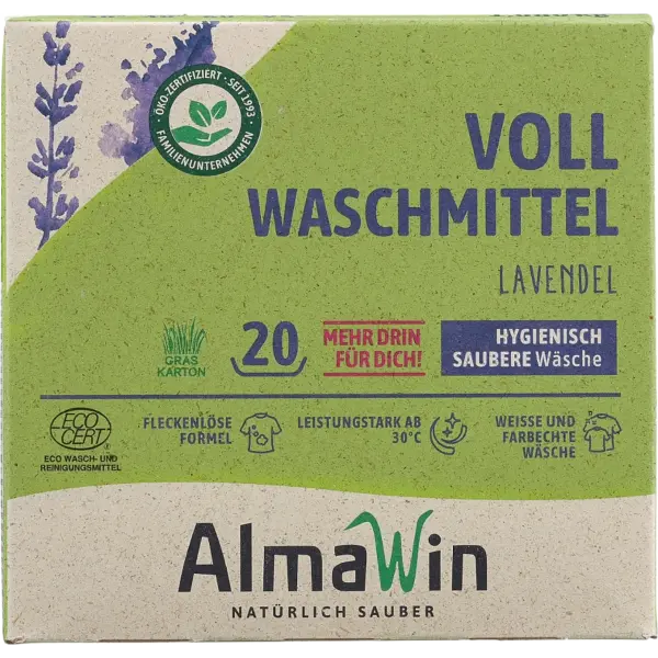 AlmaWin Vollwaschmittel Pulver 1.08 kg | Naturhaus GmbH