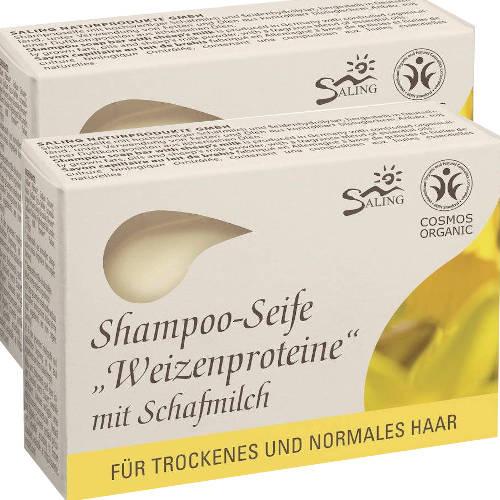 Saling Haarseife Weizenproteine m. Schafmilch 125 g 2er Pack