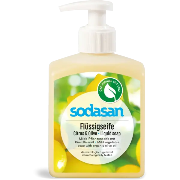 SODASAN Flüssigseife Citrus u. Olive 300 ml | Naturhaus GmbH