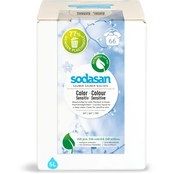 SODASAN Waschmittel Color Sensitiv 5 liter | Naturhaus GmbH