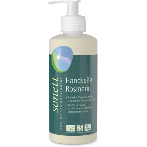 Sonett Handseife Rosmarin 300 ml | Naturhaus GmbH