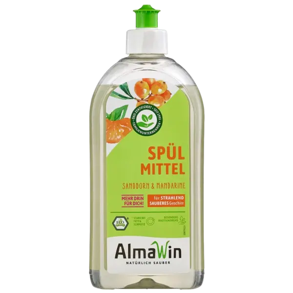 AlmaWin Spülmittel Sanddorn Mandarine 0.5 Liter