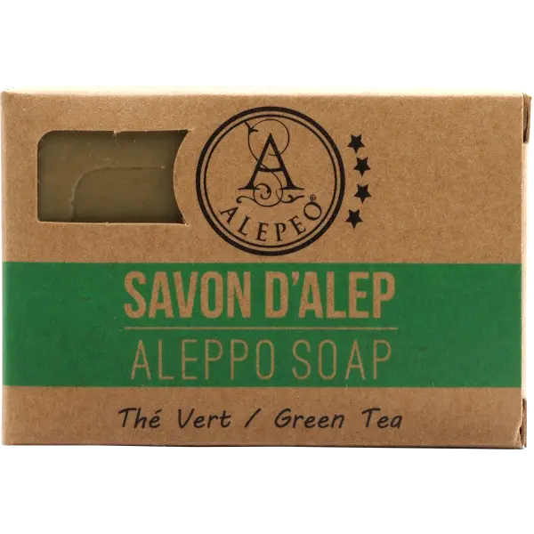 ALEPEO Aleppo Olivenölseife mit Grüner Tee-Duft 100 g | Naturhaus GmbH