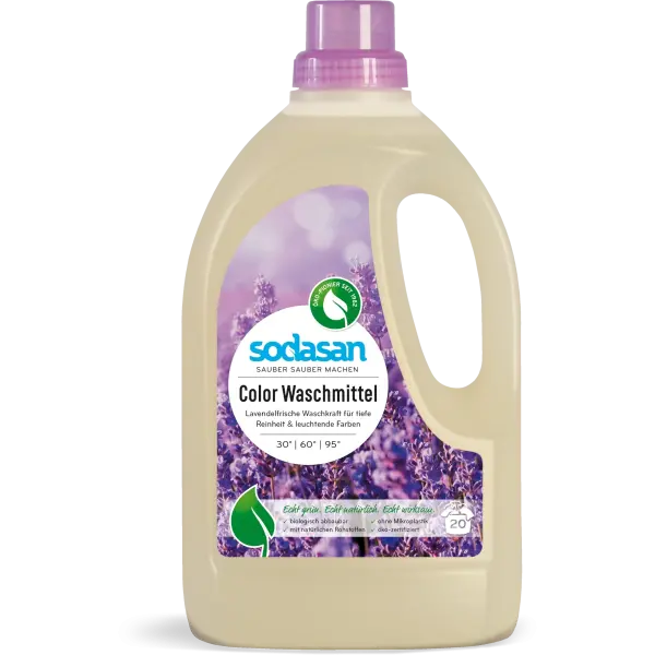 SODASAN Waschmittel Color Lavendel 1.5 Liter | Naturhaus GmbH