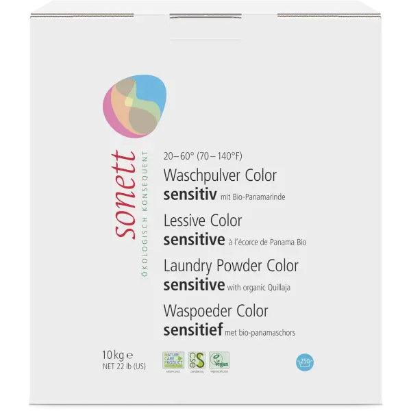 Sonett Waschpulver Color sensitiv 10 kg | Naturhaus GmbH