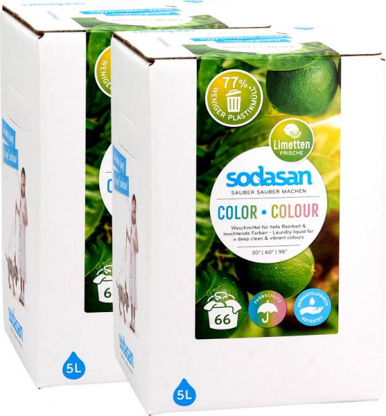 SODASAN Color Waschmittel Limette 2x5 Liter