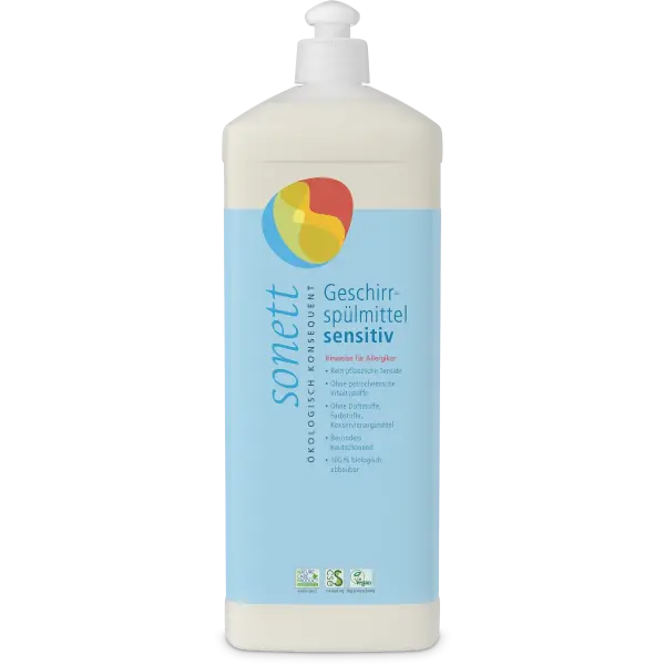 Sonett Geschirrspülmittel sensitiv 1 Liter | Naturhaus GmbH