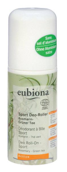 Eubiona Sport Deo-Roller Rosmarin-Grüner Tee 50 ml