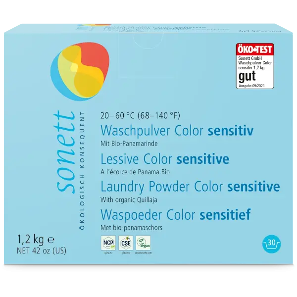 Sonett Waschpulver Color sensitiv 1.2 kg | Naturhaus GmbH