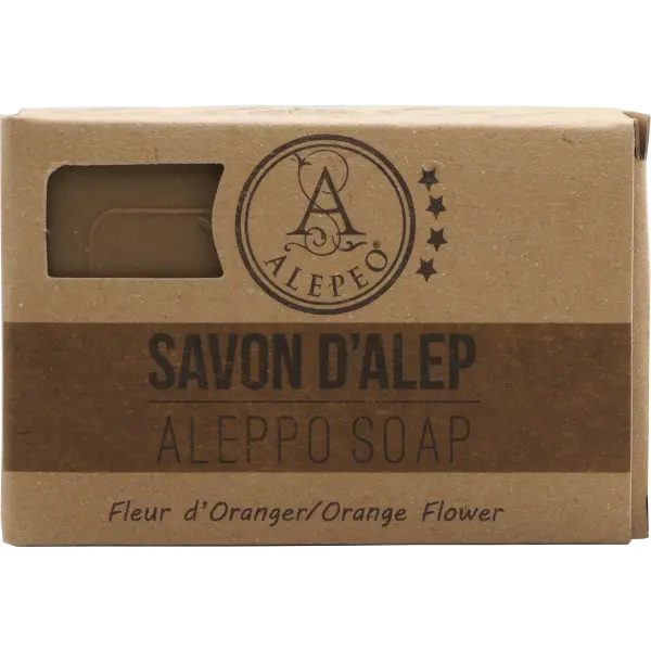 ALEPEO Aleppo Olivenölseife mit Orangenblütenduft 100 g | Naturhaus GmbH