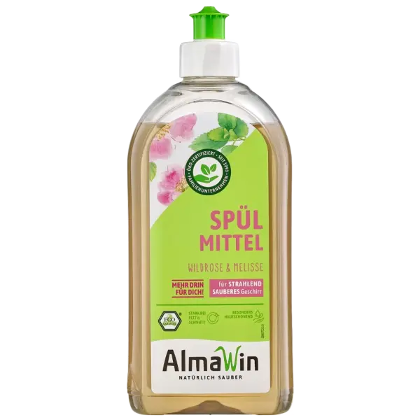 AlmaWin Spülmittel Wildrose Melisse 0.5 Liter