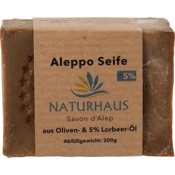 NATURHAUS Aleppo Seife 5% Lorbeeröl 