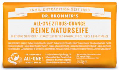 Dr Bronners Zitrus-Orange Reine Naturseife 140 g