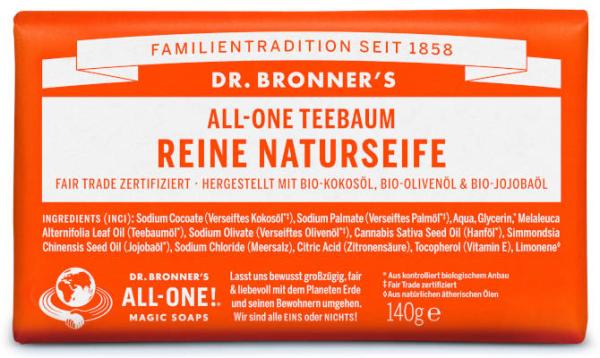 Dr Bronners Teebaum Reine Naturseife 140 g