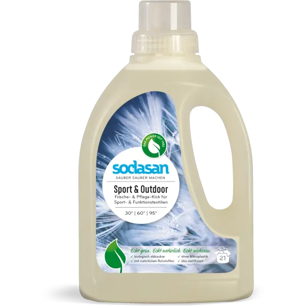 SODASAN Sport- u. Outdoor Flüssigwaschmittel 0.75 Liter | Naturhaus GmbH