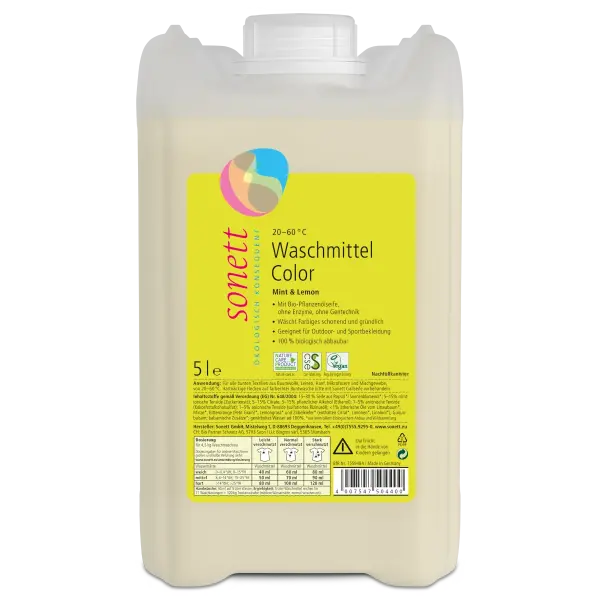 Sonett Waschmittel Color 5 Liter | Naturhaus GmbH