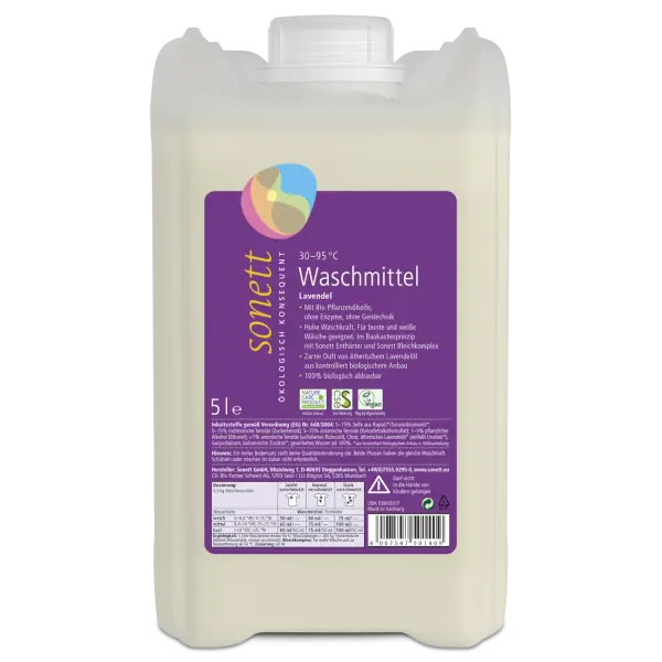 Sonett Waschmittel Lavendel 5 Liter | Naturhaus GmbH