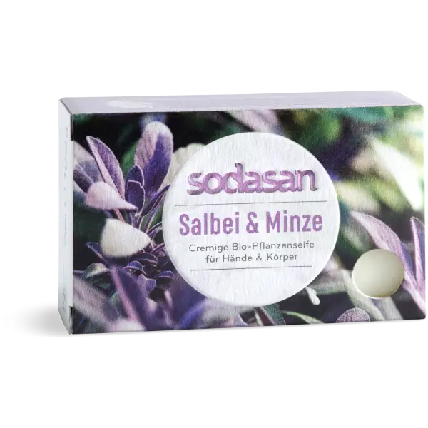 SODASAN Stückseife Salbei u. Minze 100 g | Naturhaus GmbH