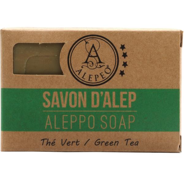 ALEPEO Aleppo Olivenölseife mit Grüner Tee-Duft 100 g