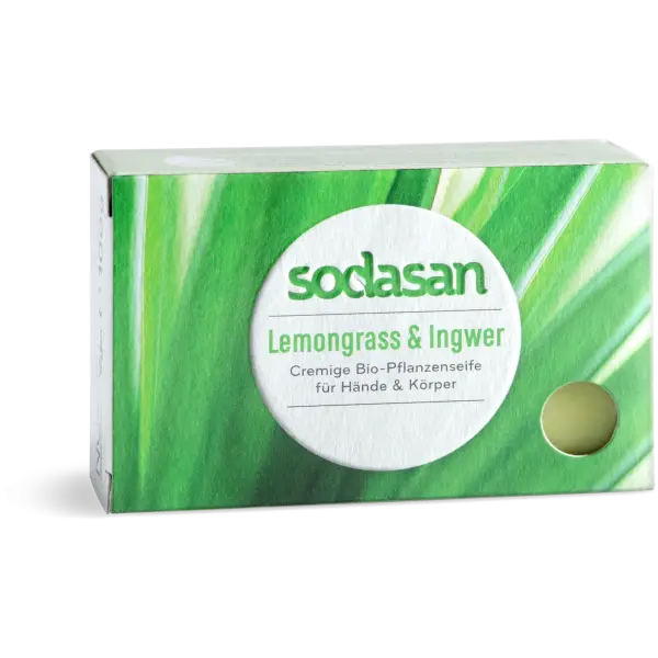 SODASAN Stückseife Lemongrass u. Ingwer 100 g | Naturhaus GmbH