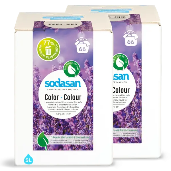 SODASAN Color Waschmittel Lavendel 2x 5 Liter | Naturhaus GmbH